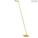 Lucide floor lamp LAVALE swivelling, rotatable IP20, ochre yellow dimmable