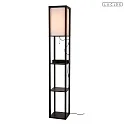 floor lamp MENNO E27 IP20, beige, black 