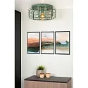 Lucide ceiling luminaire MELOPEE round E27 IP20, turquoise