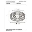 Lucide ceiling luminaire MELOPEE round E27 IP20, turquoise