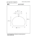 Lucide ceiling luminaire BINK round, rotatable E27 IP20, blue