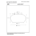 Lucide Deckenleuchte JUDI, Ø 30,5 cm, 1xE27, Rauchfarbe