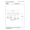 Lucide ceiling luminaire ANAKA 3 flames, round E27 IP20, gold matt, brass, black