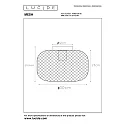 Lucide ceiling luminaire MESH round E27 IP20, black