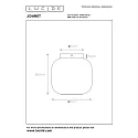 Lucide Deckenleuchte JOANET, Ø 25 cm, 1xE27, Rauchfarbe