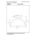 ceiling luminaire SIEMON E27 IP20, black
