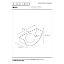 Lucide wall luminaire BENNI G9 IP20, green, opal