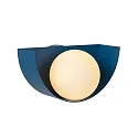 wall luminaire BENNI G9 IP20, blue, opal