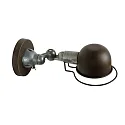 Lucide wall luminaire HONORE swivelling, rotatable, tiltable E14 IP20, grey, rust 