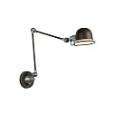 wall luminaire HONORE swivelling, rotatable, tiltable E14 IP20, grey, rust 