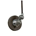 Lucide wall luminaire HONORE swivelling, rotatable, tiltable E14 IP20, grey, rust 