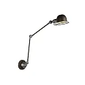 Lucide wall luminaire HONORE swivelling, rotatable, tiltable E14 IP20, grey, rust 