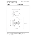 Lucide Wandleuchte TYCHO, 2xG9, schwarz