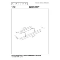 Lucide Bilderleuchte VINZ, 2xG9 - 60x15,3x19,3cm, Gold matt, messing