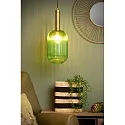 Lucide pendant luminaire MALOTO cylindrical E27 IP20, green, amber