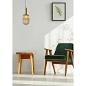 Lucide pendant luminaire MALOTO cylindrical E27 IP20, amber, gold matt, brass