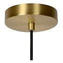 Lucide pendant luminaire MALOTO round E27 IP20, amber, gold matt, brass