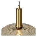 Lucide pendant luminaire MALOTO round E27 IP20, amber, gold matt, brass