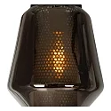Lucide pendant luminaire SISKA oval E27 IP20, smoky colour, black