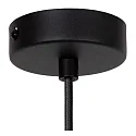 pendant luminaire EVORA 1 flame GU10 IP20, black matt dimmable