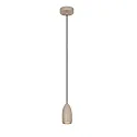 Pendelleuchte EVORA, 1-flammig, Ø 10cm, GU10, IP20, dimmbar, taupe