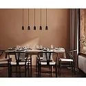 Lucide Pendelleuchte EVORA, Leiste 5-flammig, 5x GU10, IP20, dimmbar, schwarz