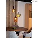 Lucide pendant luminaire ILONA 3 flames E27 IP20, multicolour, black dimmable