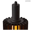 Lucide pendant luminaire LAMBRES E27 IP20, black dimmable