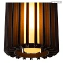 Lucide pendant luminaire LAMBRES E27 IP20, black dimmable