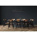 Lucide pendant luminaire RAYA LED square IP20, black dimmable