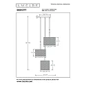 Lucide pendant luminaire BASKETT 3 flames, round E27 IP20, wood, black