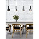 Lucide pendant luminaire TEUN 4 flames E27 IP20, nickel, black