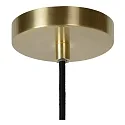 Lucide pendant luminaire TYCHO 6 flames, cylindrical G9 IP20, gold matt, brass, smoky colour