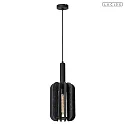 Lucide pendant luminaire RAFAL E27 IP20, grey, black dimmable