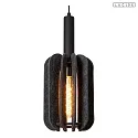Lucide pendant luminaire RAFAL E27 IP20, grey, black dimmable