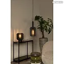 Lucide pendant luminaire RAFAL E27 IP20, grey, black dimmable