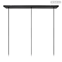 Lucide pendant luminaire RAFAL 3 flames E27 IP20, grey, black dimmable