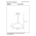 Lucide Pendelleuchte SIEMON, Ø 40 cm, 1xE27, schwarz