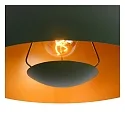Lucide pendant luminaire SIEMON E27 IP20, green, gold matt, brass