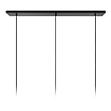 Lucide pendant luminaire FIRMIN 3 flames, cylindrical E27 IP20, gold matt, brass, opal