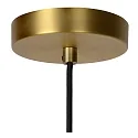 Lucide pendant luminaire FIRMIN cylindrical E27 IP20, gold matt, brass, opal