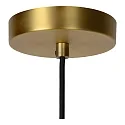 Lucide pendant luminaire FIRMIN cylindrical E27 IP20, gold matt, brass, opal