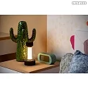 Lucide LED Akku- Tischleuchte LORALI Ø 7,7 x H 16 cm 120° 1,2W 2600K IP44 CRI>80 dimmbar, schwarz
