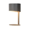 table lamp KNULLE round E14 IP20, grey 
