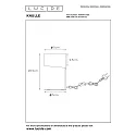 Lucide table lamp KNULLE round E14 IP20, grey 