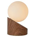 Lucide Tischleuchte LEN, Ø 10 cm, 1xG9, Holz