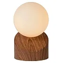 Lucide Tischleuchte LEN, Ø 10 cm, 1xG9, Holz