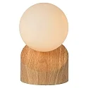 Lucide Tischleuchte LEN, Ø 10 cm, 1xG9, Holz hell