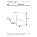 Lucide Tischleuchte LEN, Ø 10 cm, 1xG9, Holz hell