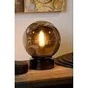Lucide Tischleuchte JORIT, Ø 20 cm, 1xE27, Rauchfarbe grau